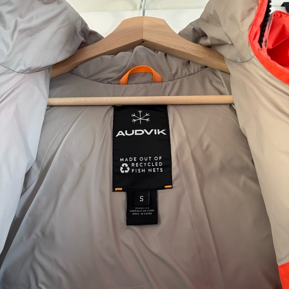 Audvik - FOSFO SHORT - Women's down puffer jacket - Orange - Small - Picture 4 of 10